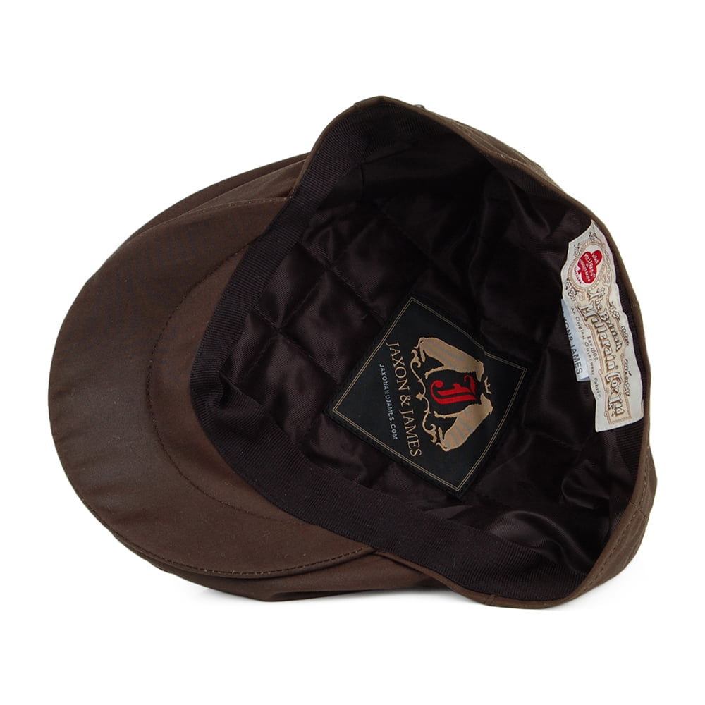 British Millerain Flat Cap Brown Wholesale Pack