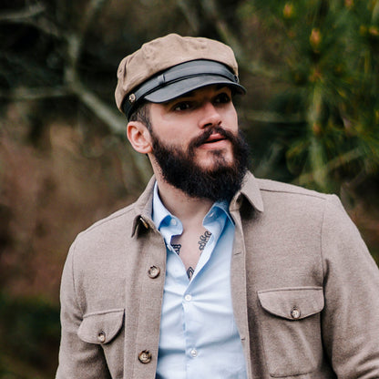 Rebel Motorcycle Cap - British Tan