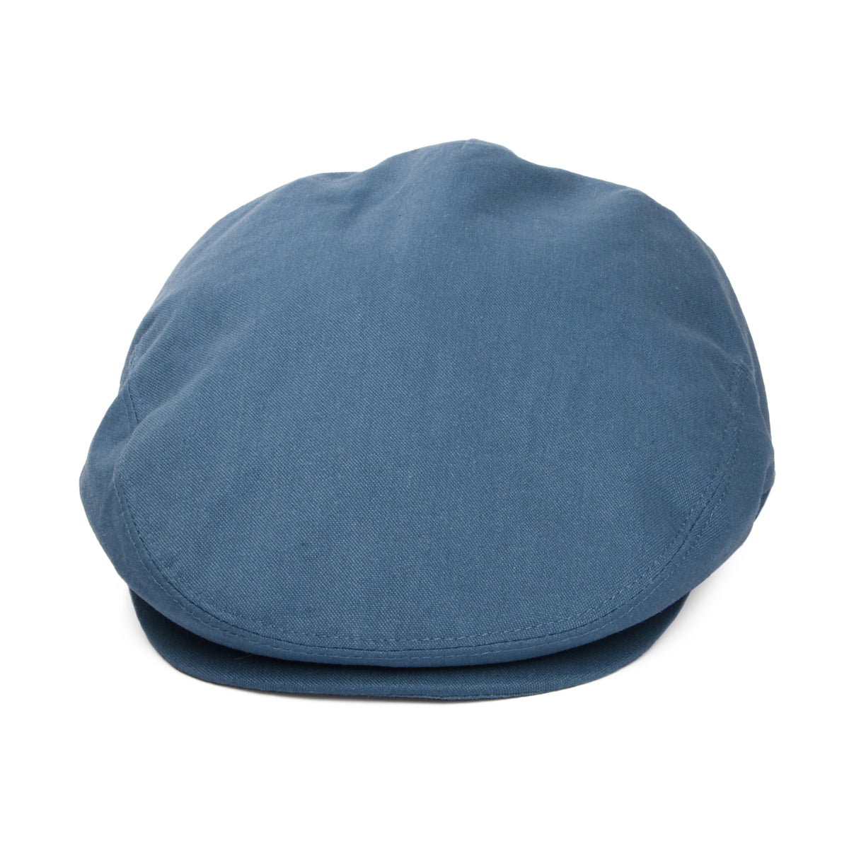 Linen Flat Cap - Slate Blue