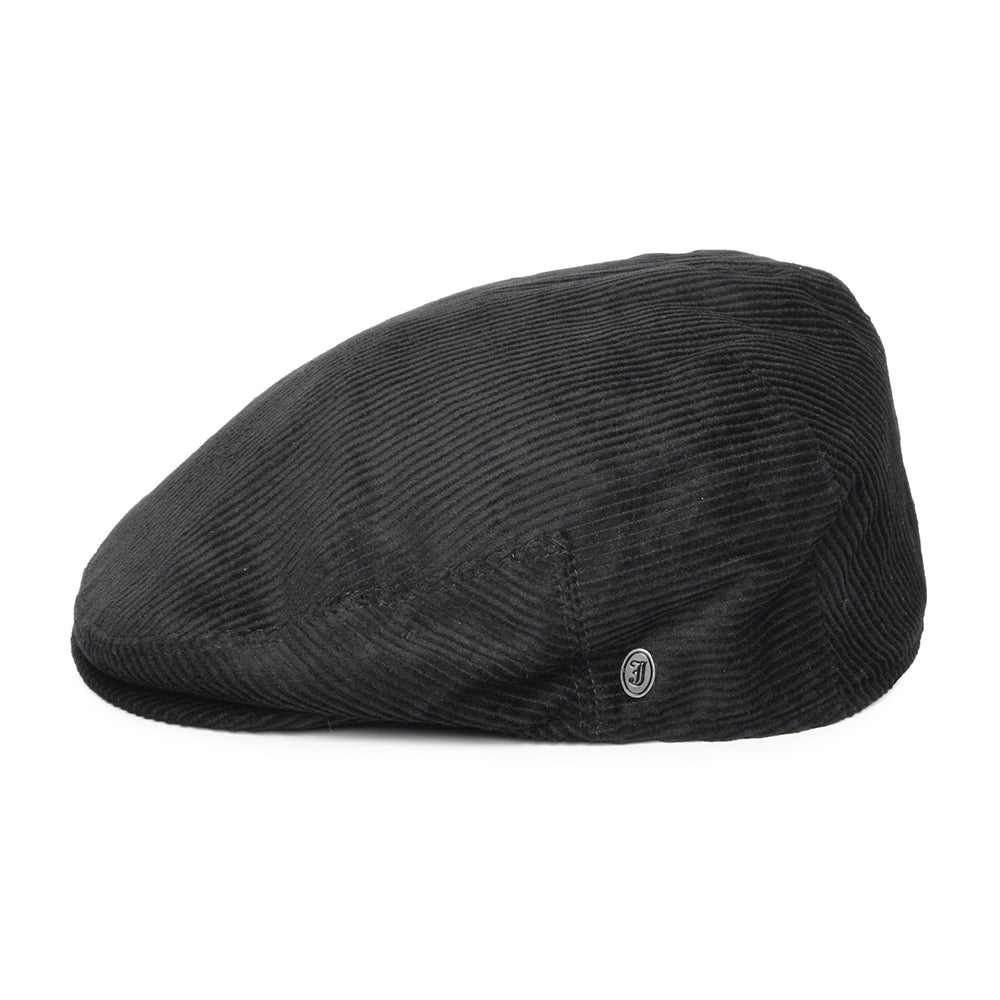 Corduroy Flat Cap - Black