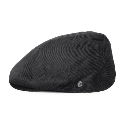 Corduroy Flat Cap - Black