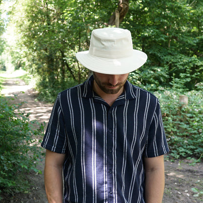 Cotton Canvas Packable Sun Hat - Ivory
