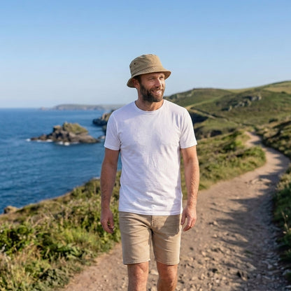 Packable Cotton Bucket Hat - Khaki