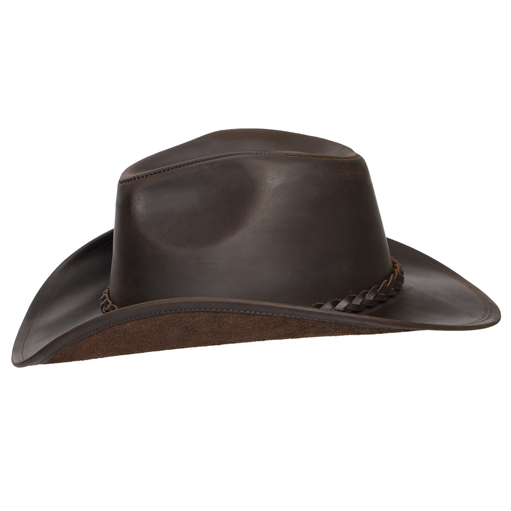 Buffalo Leather Cowboy Hat Chocolate Wholesale pack