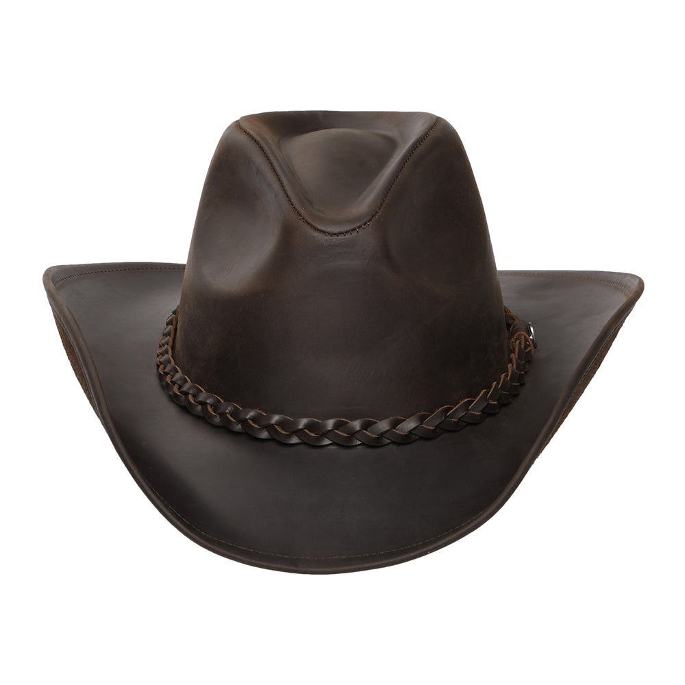 Buffalo Leather Cowboy Hat Chocolate Wholesale pack