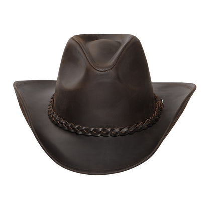 Buffalo Leather Cowboy Hat Chocolate Wholesale pack