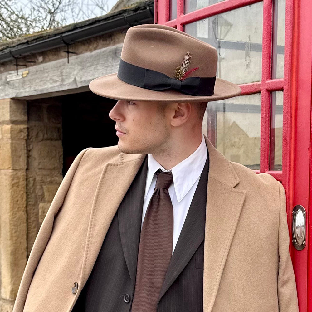 Crushable C-Crown Fedora Pecan Wholesale Pack