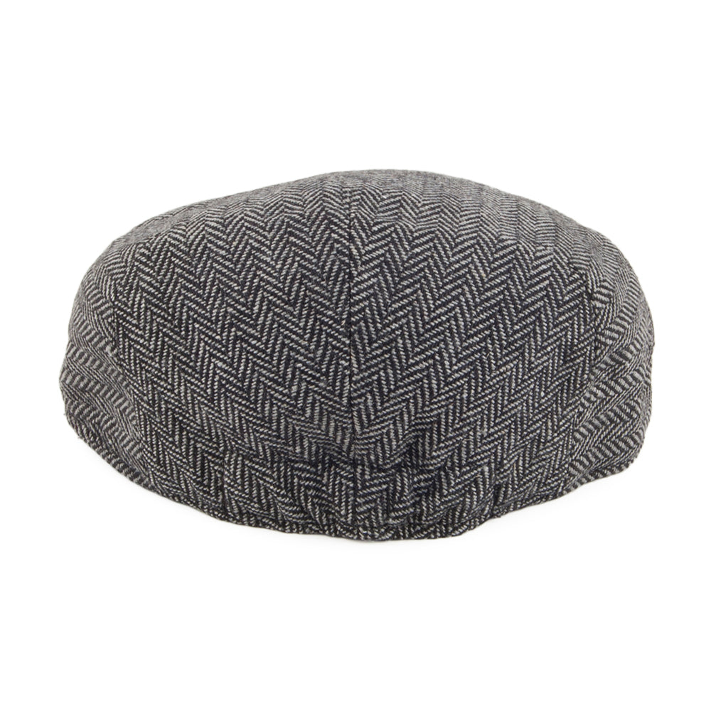 Kids Herringbone Flat Cap Grey Wholesale Pack
