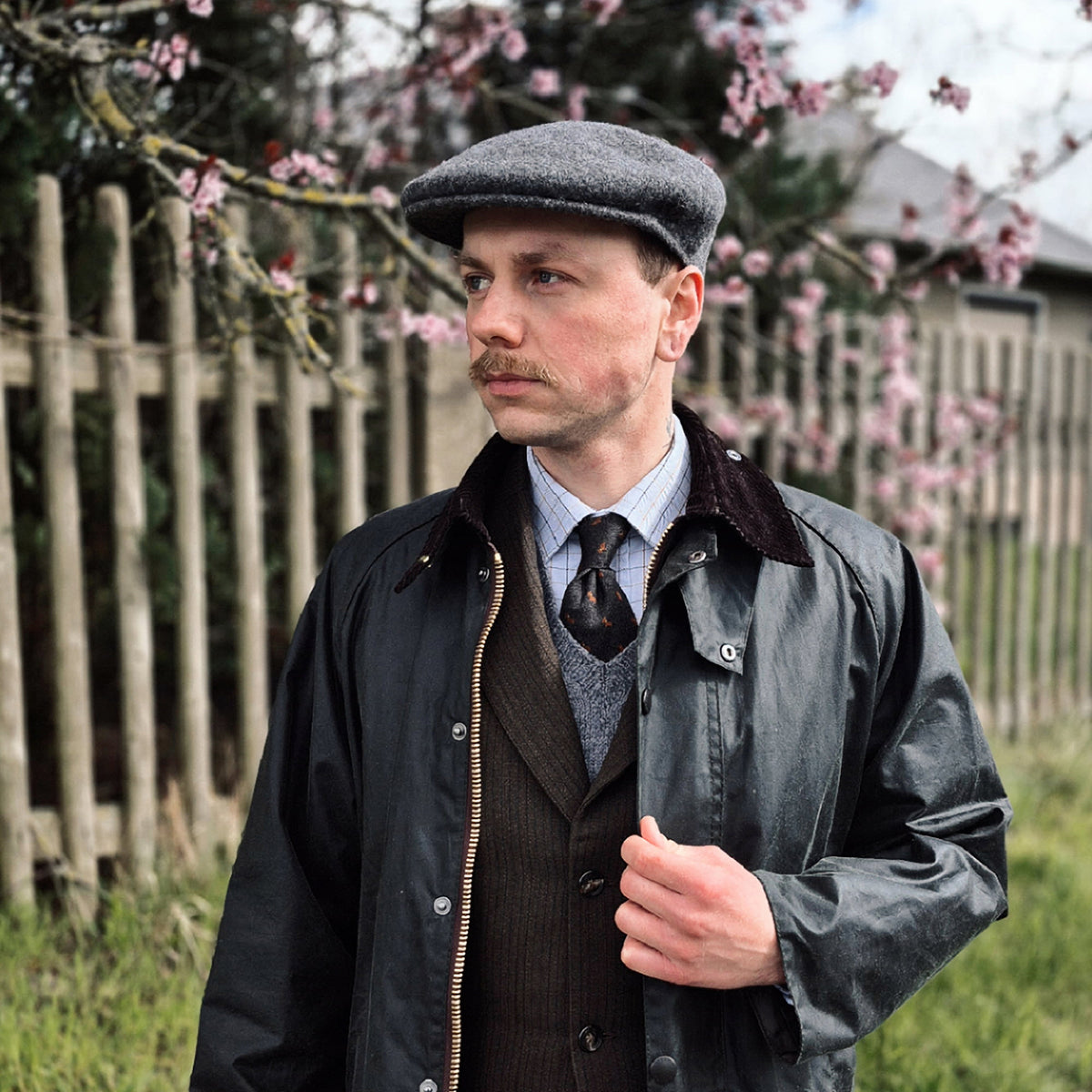 Classic Wool Flat Cap Charcoal Wholesale Pack