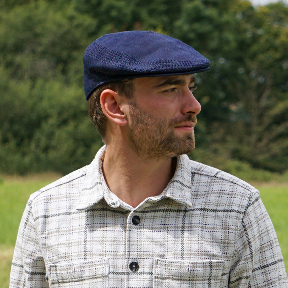 Summer Flat Cap Navy Blue Wholesale Pack