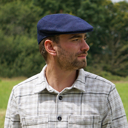 Summer Flat Cap Navy Blue Wholesale Pack