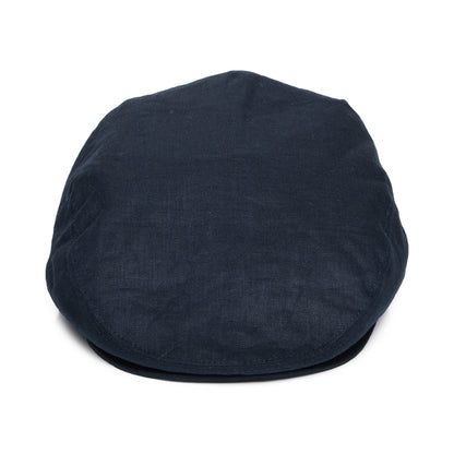 Linen Flat Cap Blue Wholesale Pack