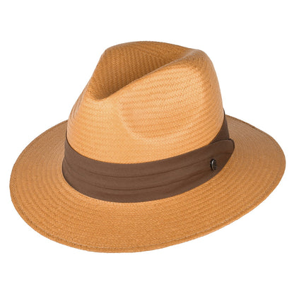 Toyo Safari Fedora with Brown Band - Tan