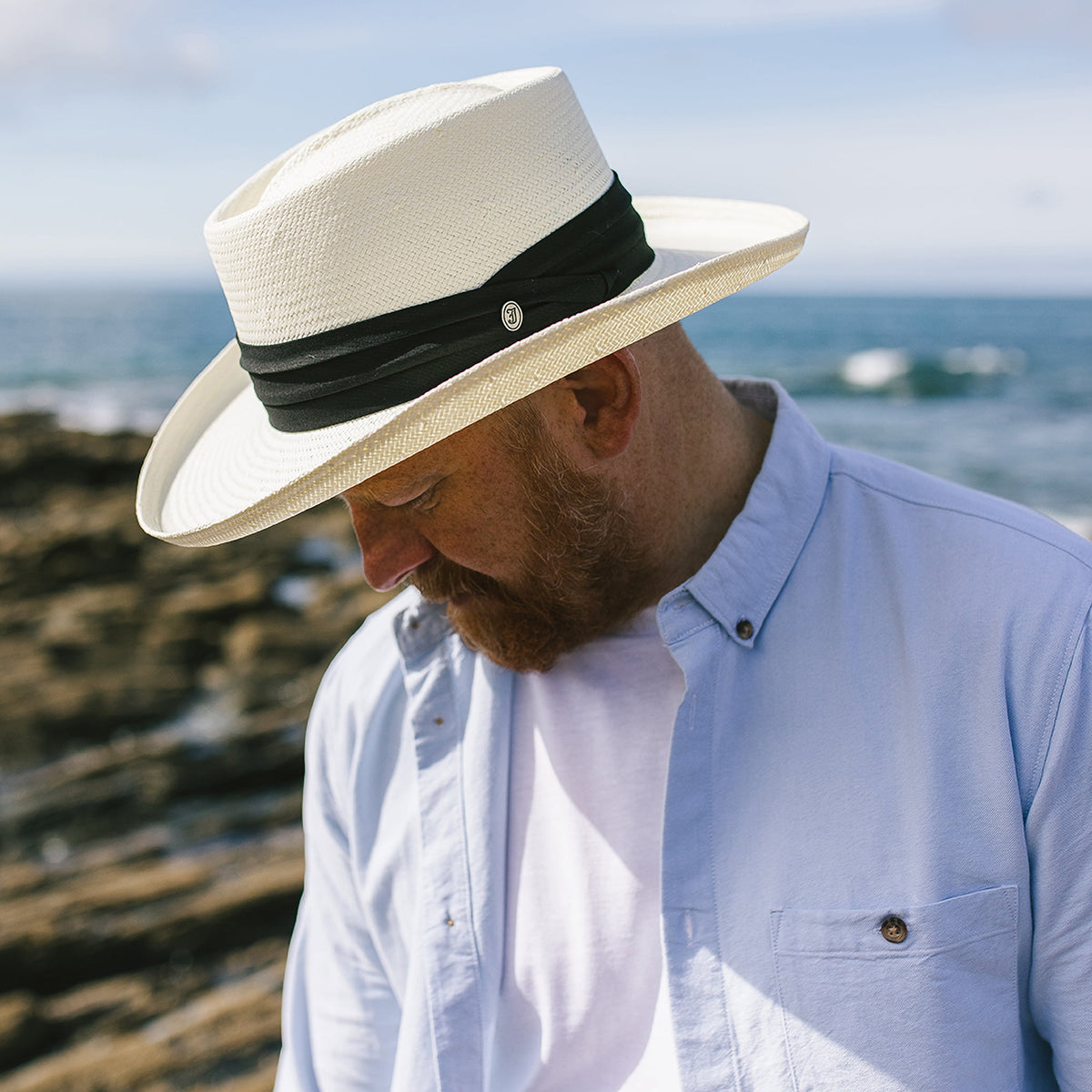 Ivory Toyo Gambler Hat - Natural