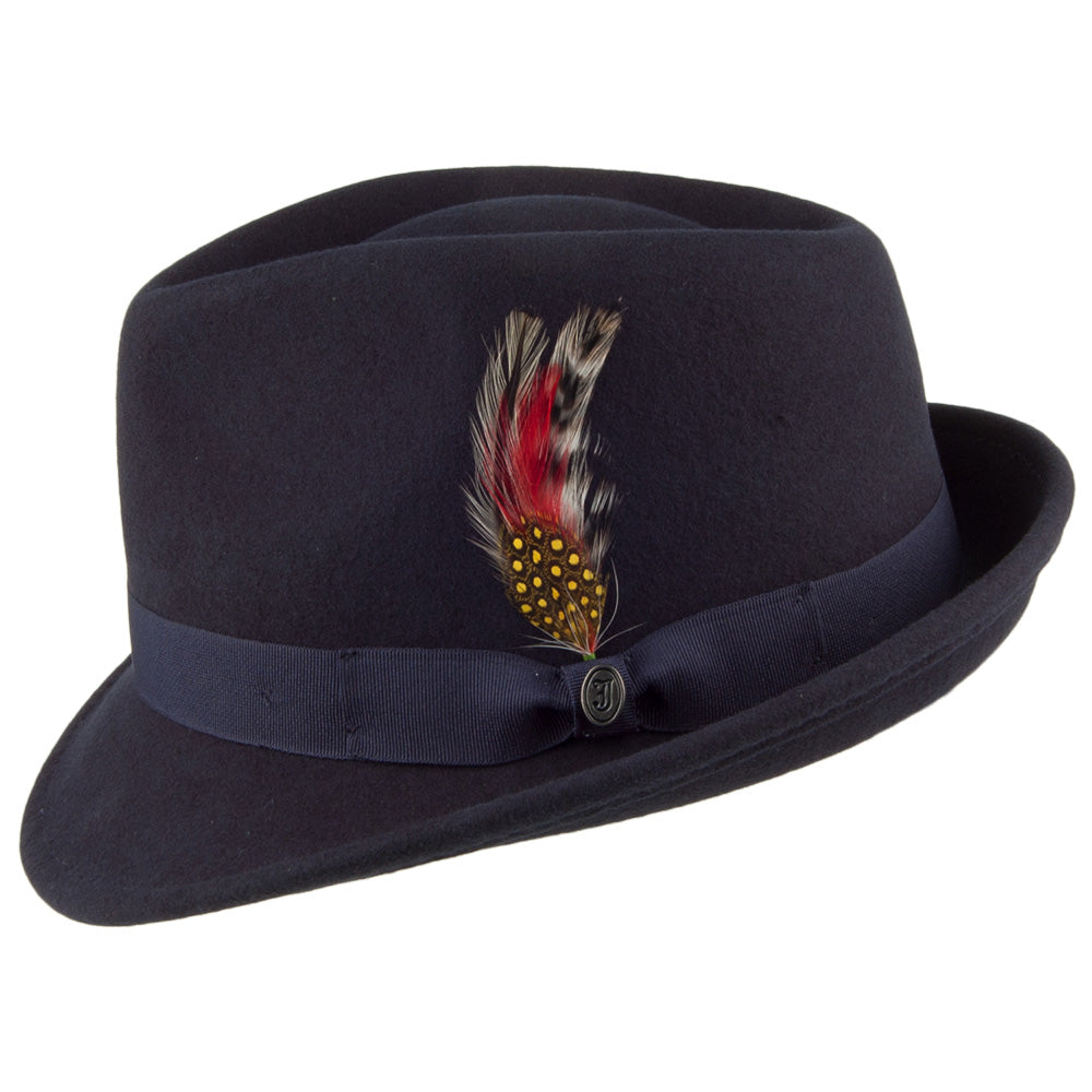 Detroit Trilby Hat - Navy Blue