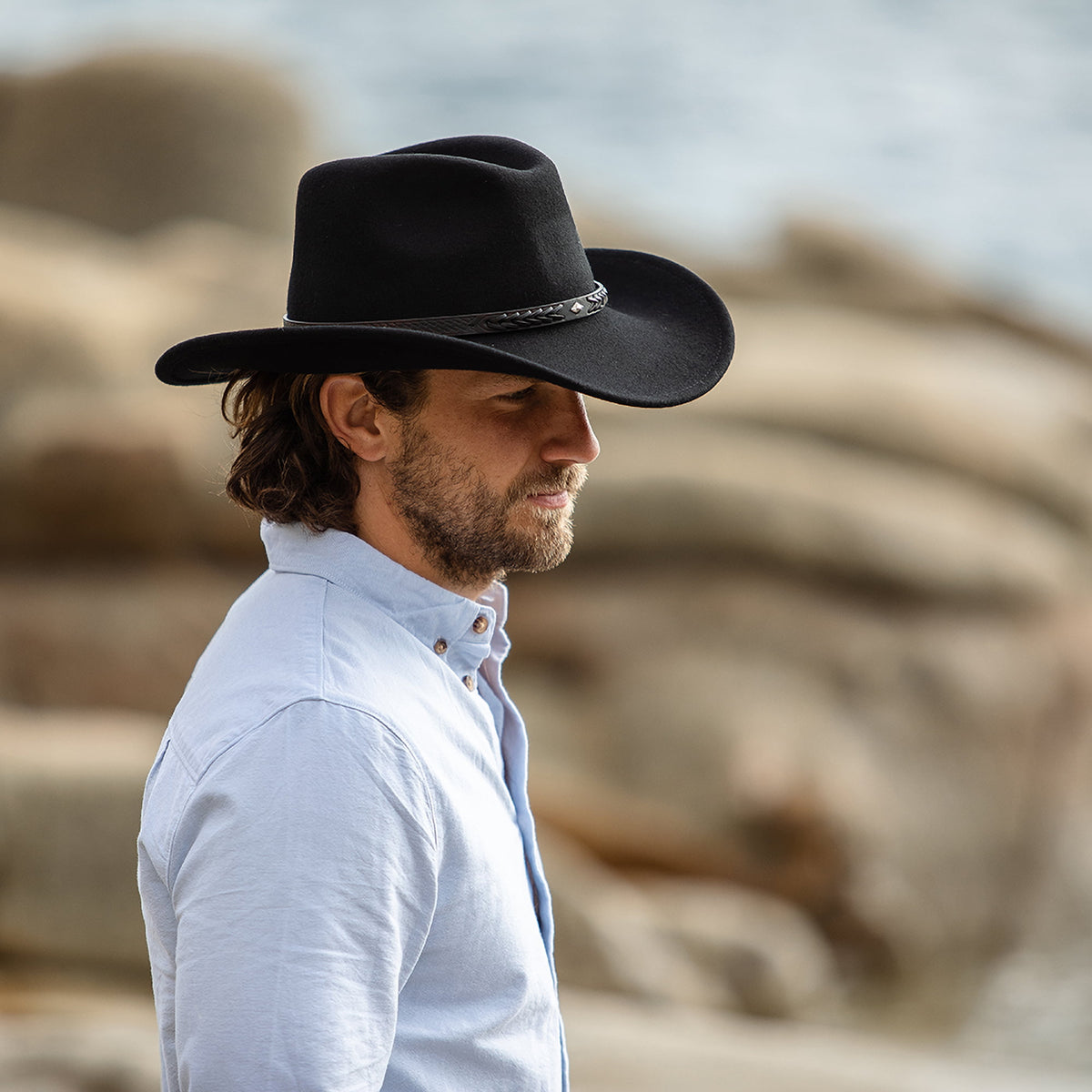 Comanche Cowboy Hat - Black