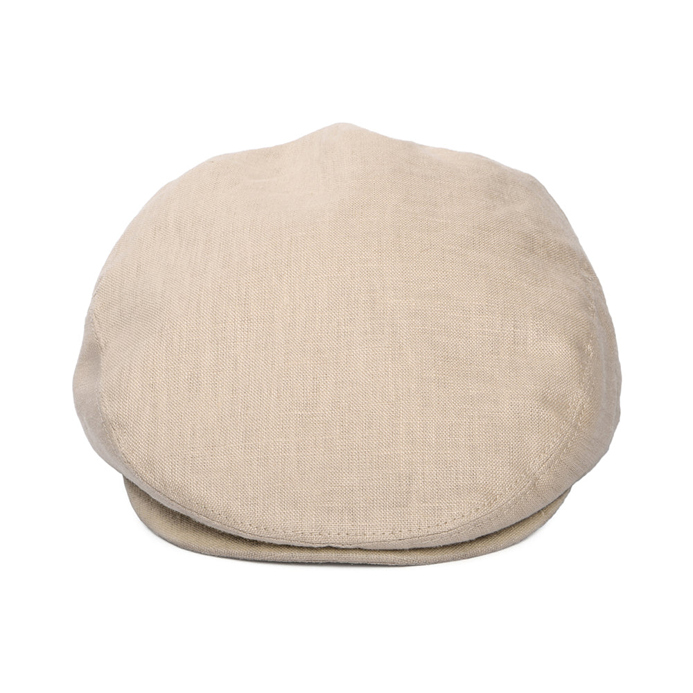 Linen Flat Cap - Natural
