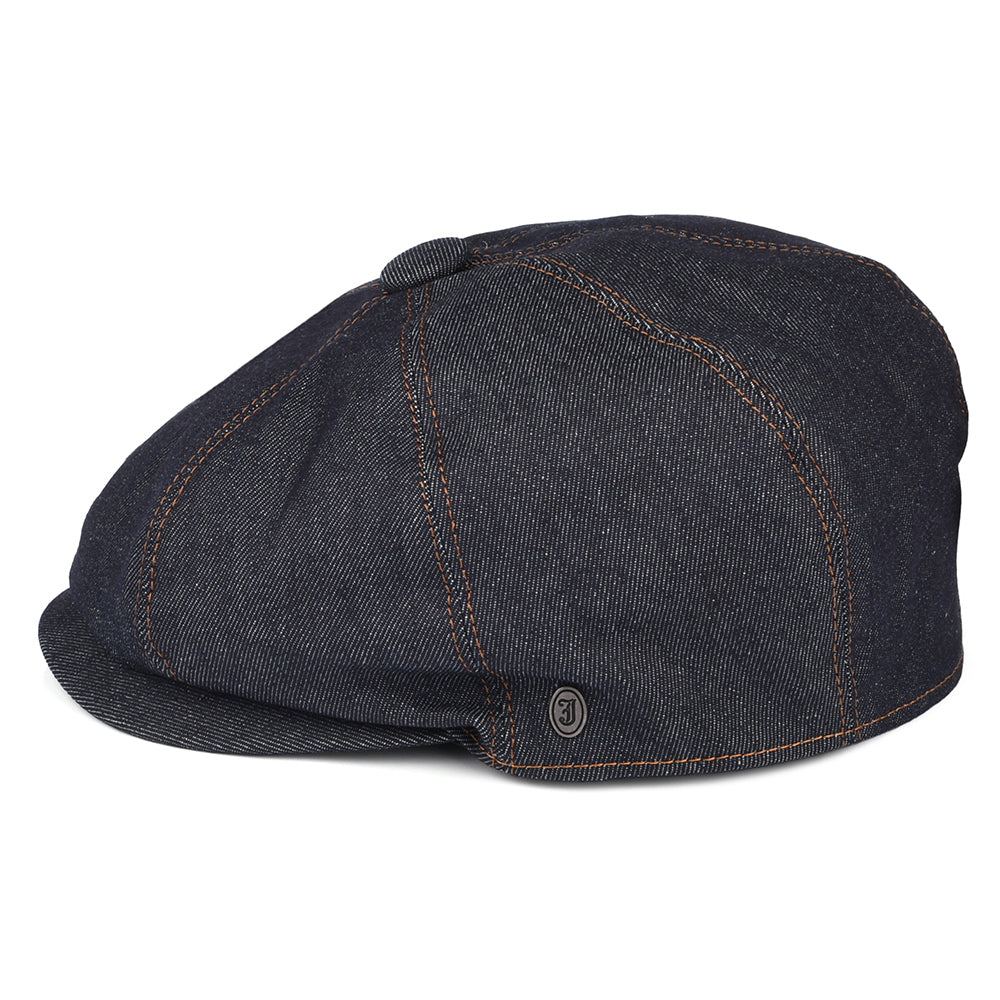 Denim Newsboy Cap - Dark Blue