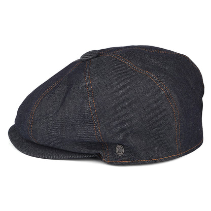 Denim Newsboy Cap - Dark Blue