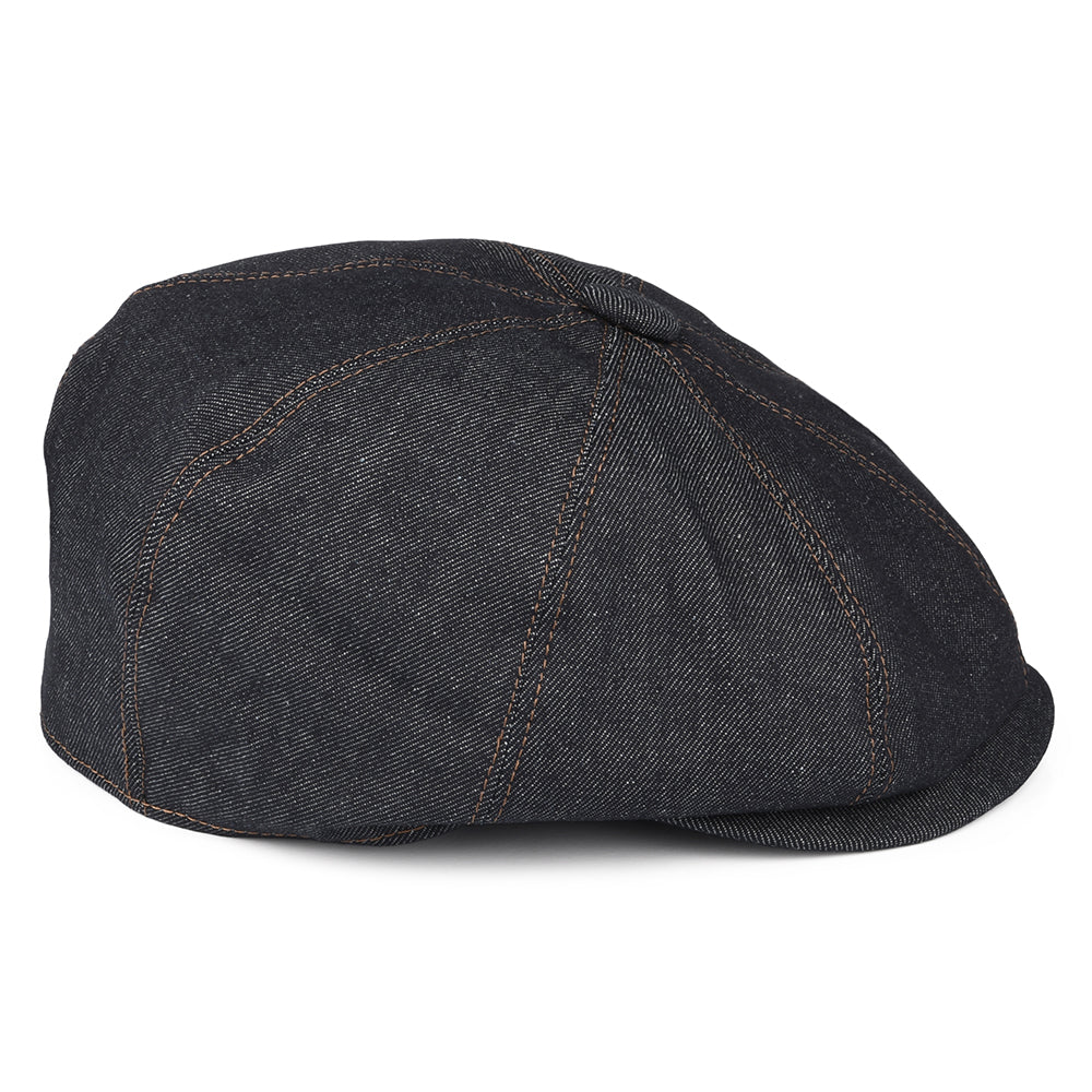 Denim Newsboy Cap - Dark Blue