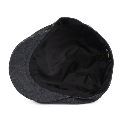 Denim Newsboy Cap - Dark Blue