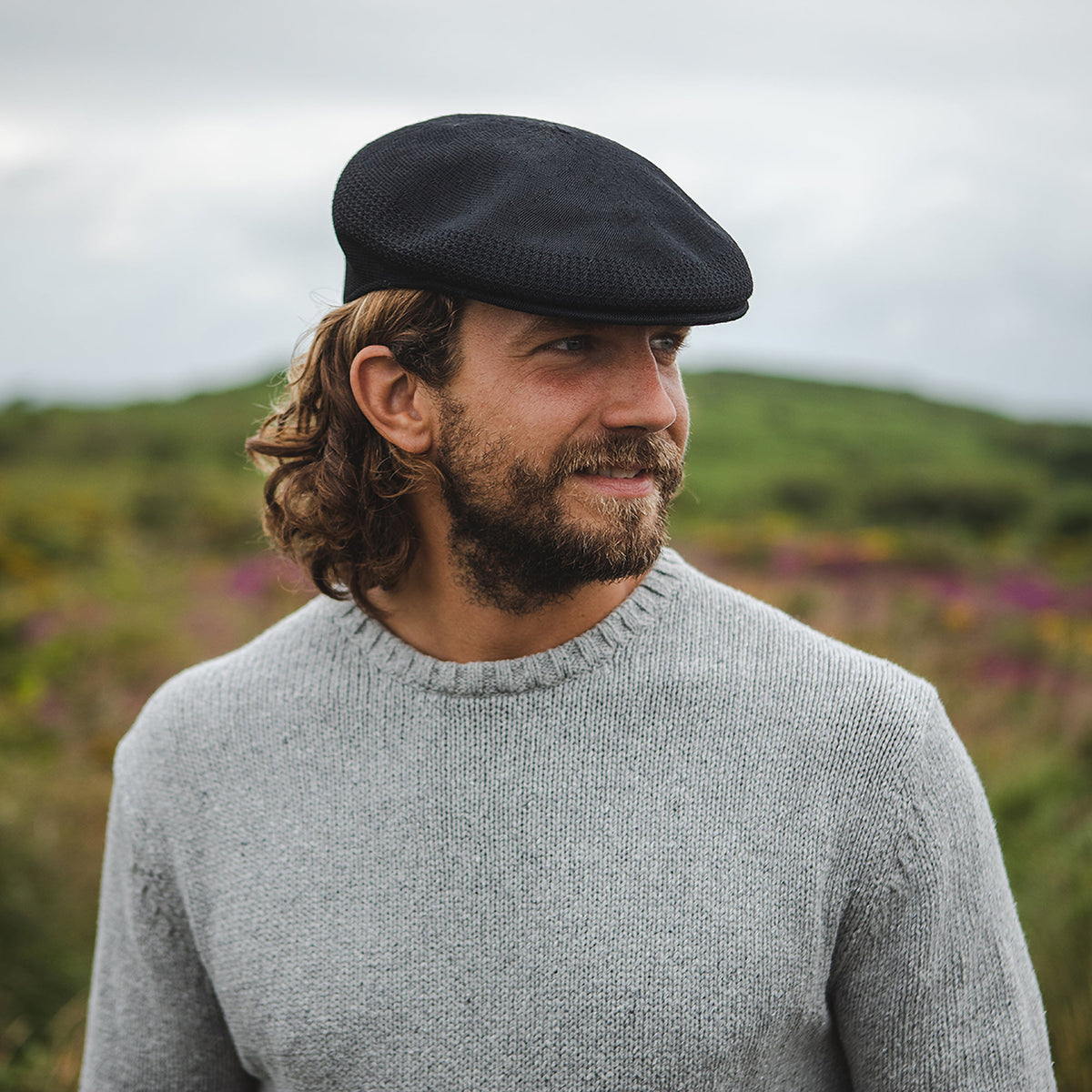 Summer Flat Cap - Black