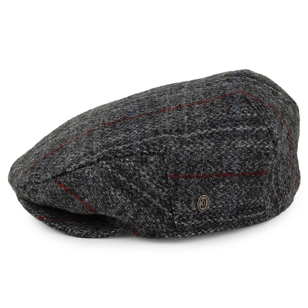 HARRIS TWEED Loch Alsh Flat Cap - Grey Multi