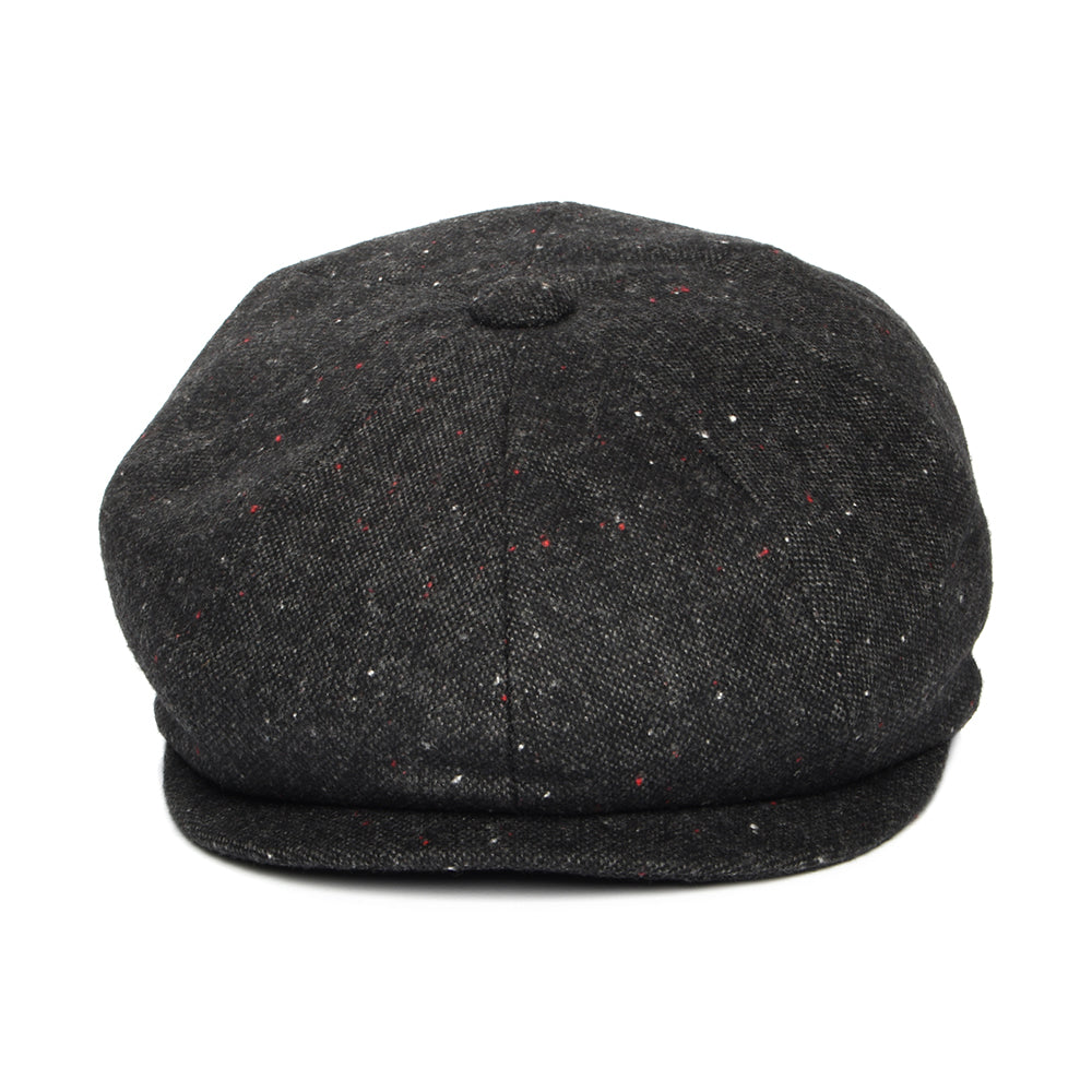 Blackheath Speckled Marl Newsboy Cap - Black-Multi