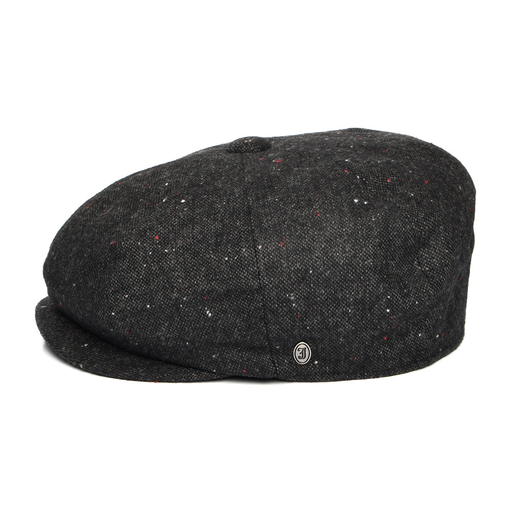 Blackheath Speckled Marl Newsboy Cap - Black-Multi