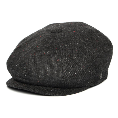 Blackheath Speckled Marl Newsboy Cap - Black-Multi