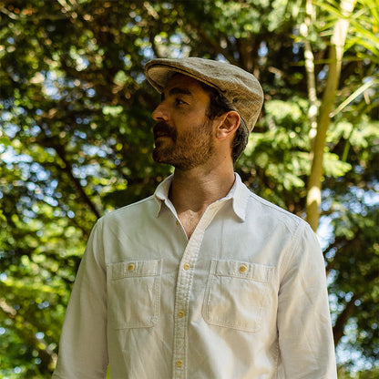 Grantville Plaid Flat Cap - Tan