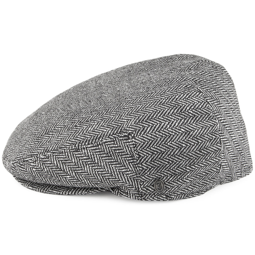 Herringbone Flat Cap - Grey