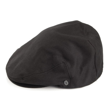 Cotton Flat Cap - Black