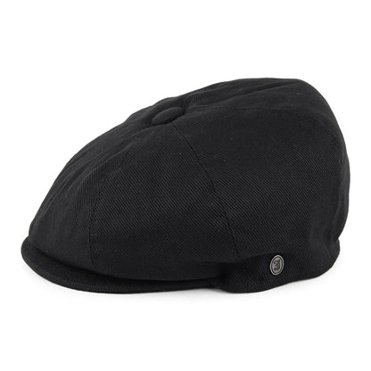 Cotton Newsboy Cap - Black