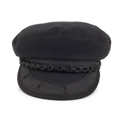 Classic Wool Greek Fisherman Cap - Black