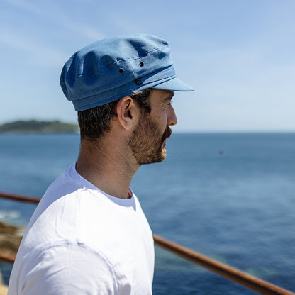 Classic Cotton Fiddler Cap - Denim