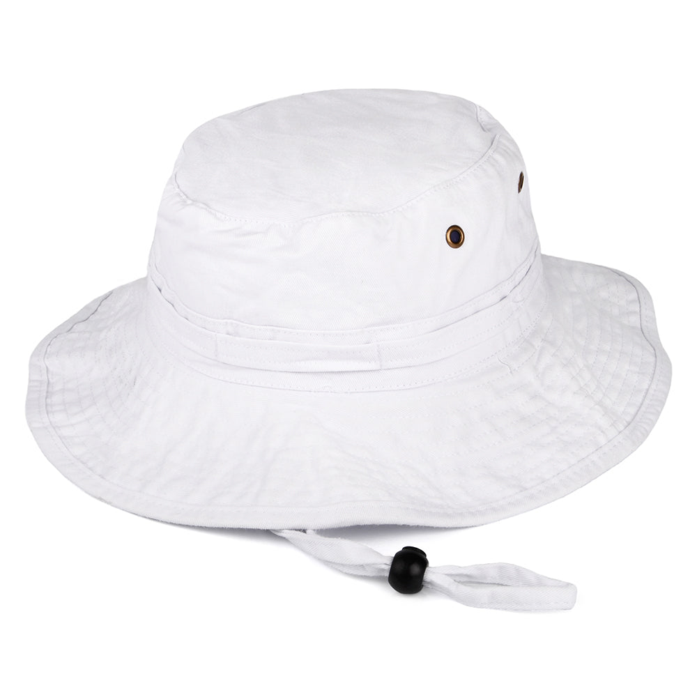Packable Cotton Boonie Hat - White
