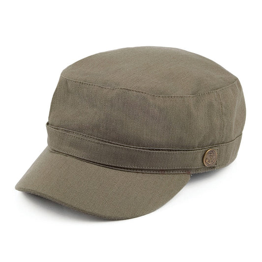 Herringbone Army Cap - Olive