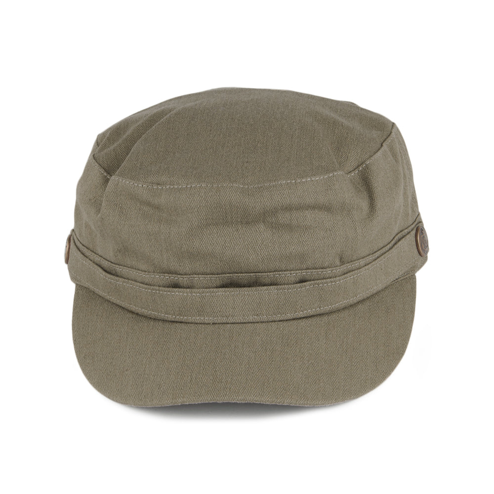 Herringbone Army Cap - Olive
