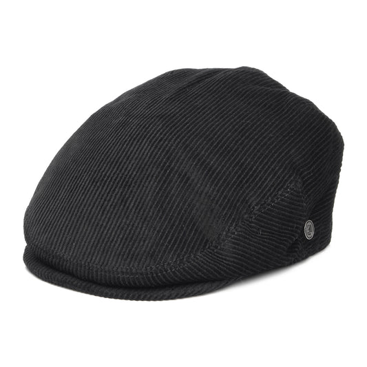 Corduroy Flat Cap Black Wholesale Pack
