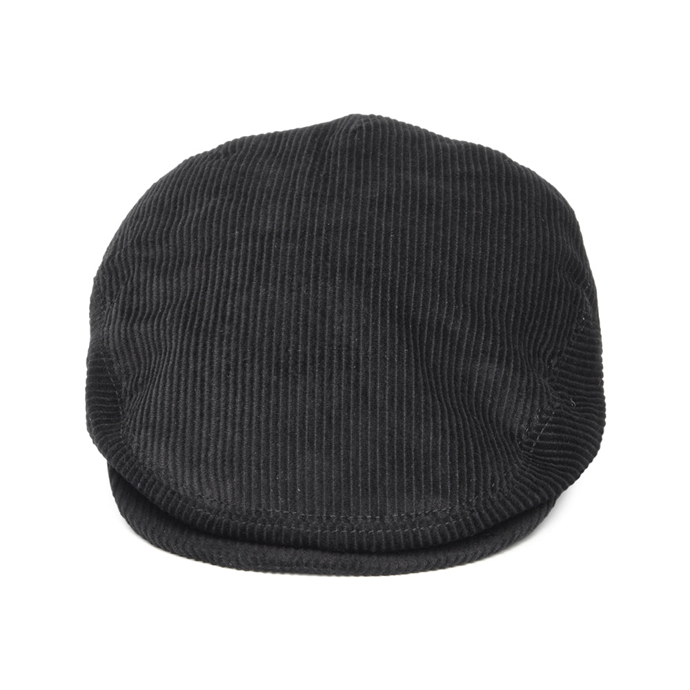 Corduroy Flat Cap Black Wholesale Pack