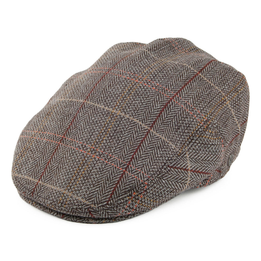Tweed Flat Cap Brown-Grey Wholesale Pack