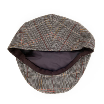 Tweed Flat Cap Brown-Grey Wholesale Pack