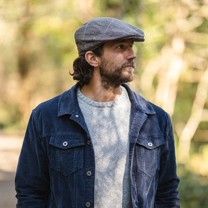 Tweed Flat Cap Brown-Grey Wholesale Pack