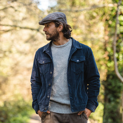 Tweed Flat Cap Brown-Grey Wholesale Pack