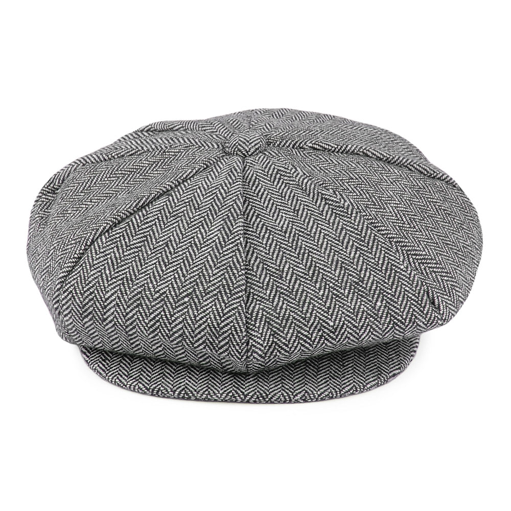 Herringbone Big Apple Cap Grey Wholesale Pack