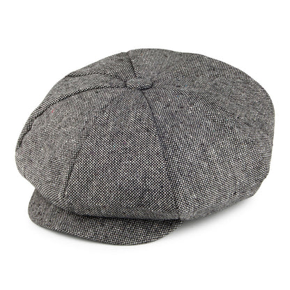 Marl Tweed Big Apple Cap Black Wholesale Pack