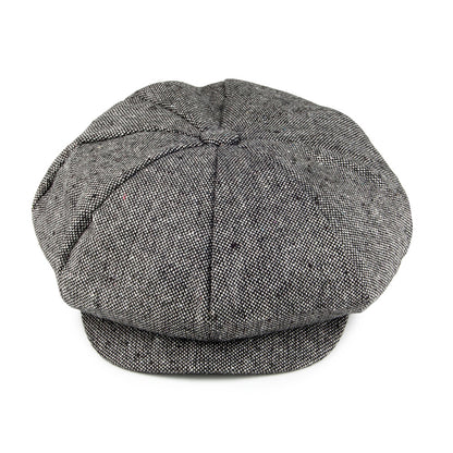 Marl Tweed Big Apple Cap Black Wholesale Pack