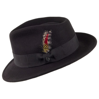 Crushable C-Crown Fedora Black Wholesale Pack