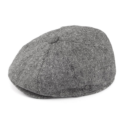 Marl Tweed Newsboy Cap Black Wholesale Pack
